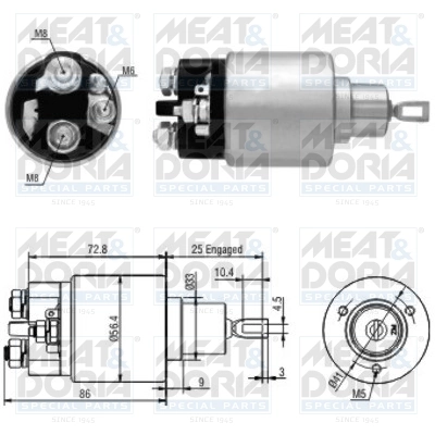 Solenoid Switch, starter